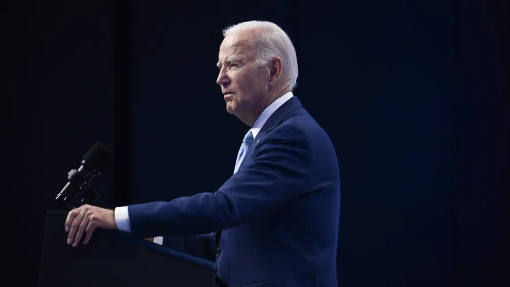President Joe Biden has delivered a scathing rebuke to Donald Trump's criticism of NATO,